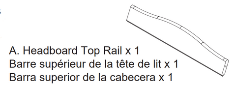 Headboard Top Rail