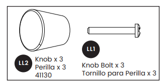 Knob with Screw