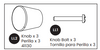 Knob with Screw