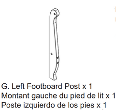 Left Footboard Post