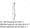 Left Footboard Post