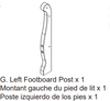 Left Footboard Post