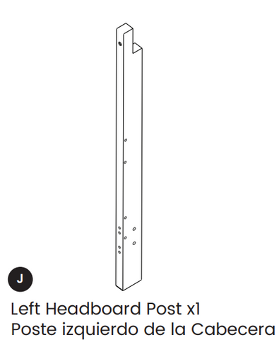 Left Headboard Post