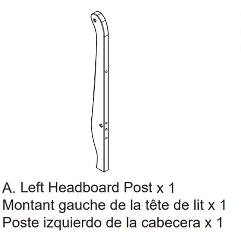 Left Headboard Post