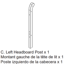 Left Headboard Post