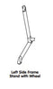 Left Frame Stand Leg With Caster