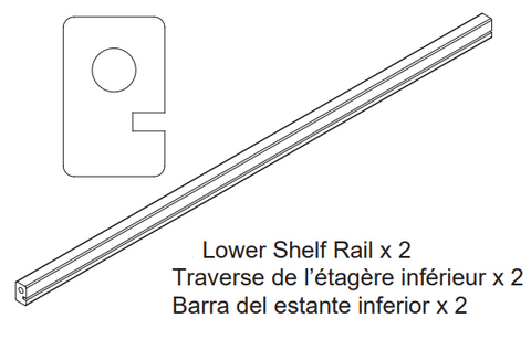 Lower Shelf Rail