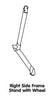 Right Frame Stand Leg With Caster 1