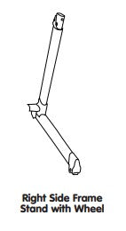 Right Frame Stand Leg With Caster 1