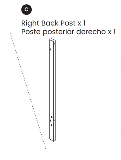 Right Back Post | Delta Children Parts