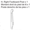 Right Footboard Post