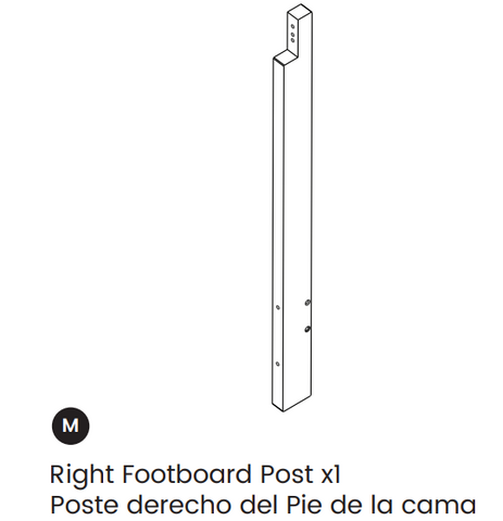 Right Footboard Post