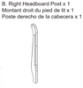 Right Headboard Post