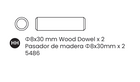 Dowel-m8x30mm Wood 1