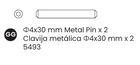Dowel-m4x30mm Steel 1