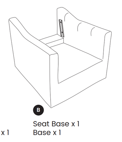 Chair Bracket, Tapered (Base)