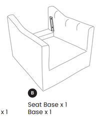 Chair Bracket, Tapered (Base)