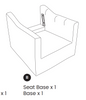 Chair Bracket, Tapered (Base)
