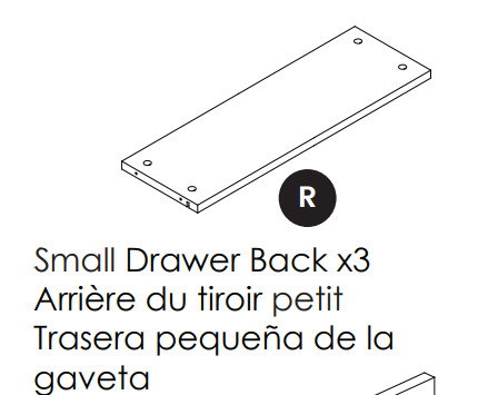 Small Drawer Back