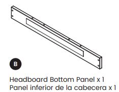 Head Board Bottom Panel